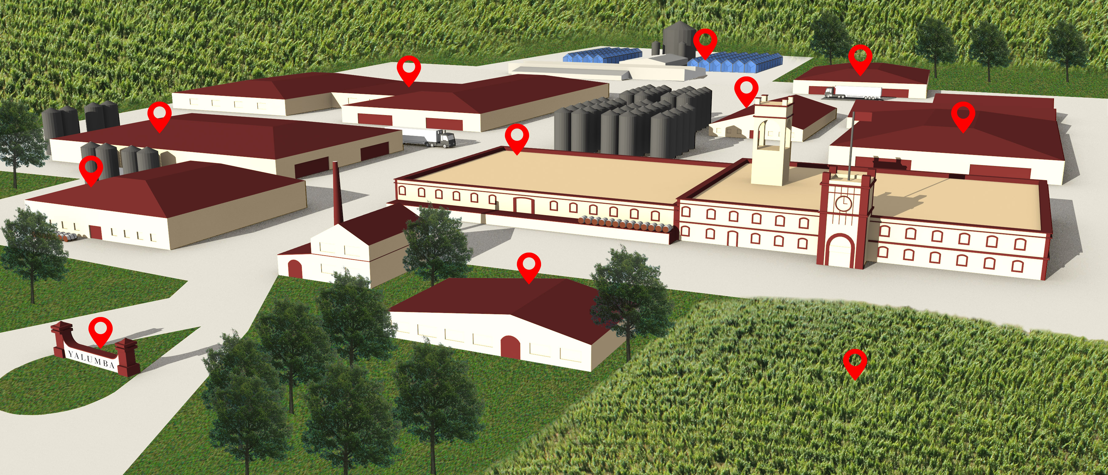 Interactive Yalumba Winery Map